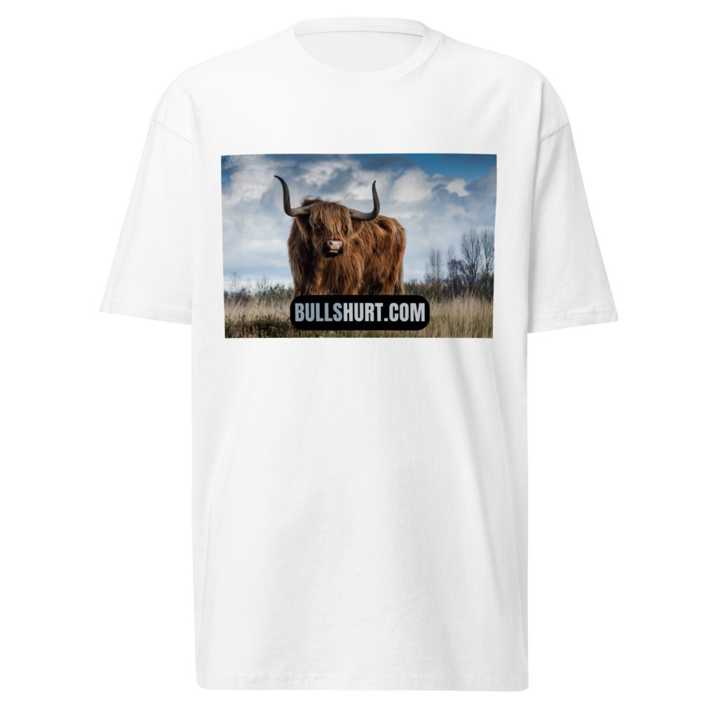 Bullshurt Brand, White, Premium Heavyweight Tee