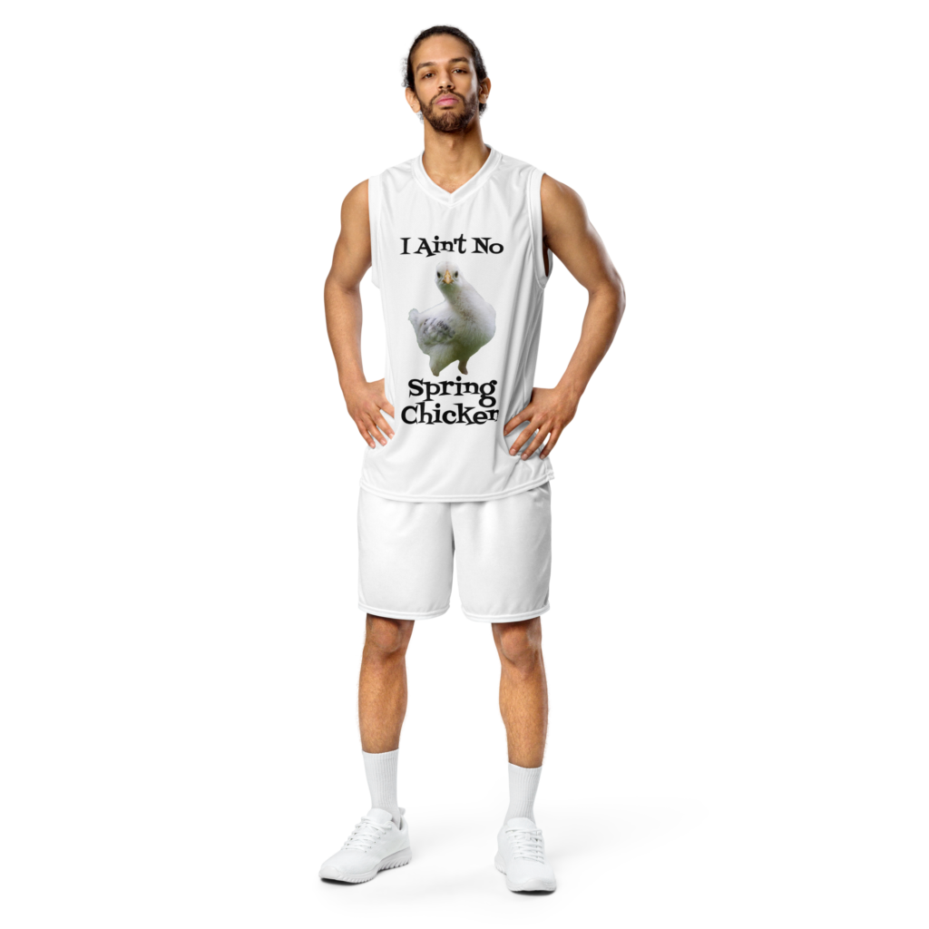 Spring Chicken - Recycled Unisex Basketball Jersey