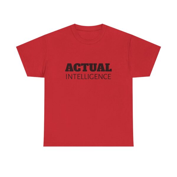 Actual Intelligence - Unisex Heavy Cotton Tee - Image 45