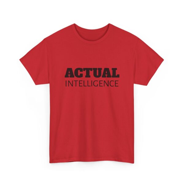 Actual Intelligence - Unisex Heavy Cotton Tee - Image 47