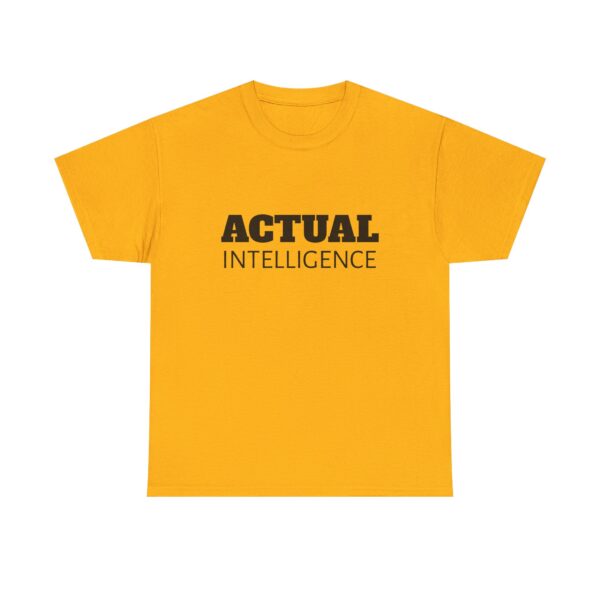 Actual Intelligence - Unisex Heavy Cotton Tee - Image 5